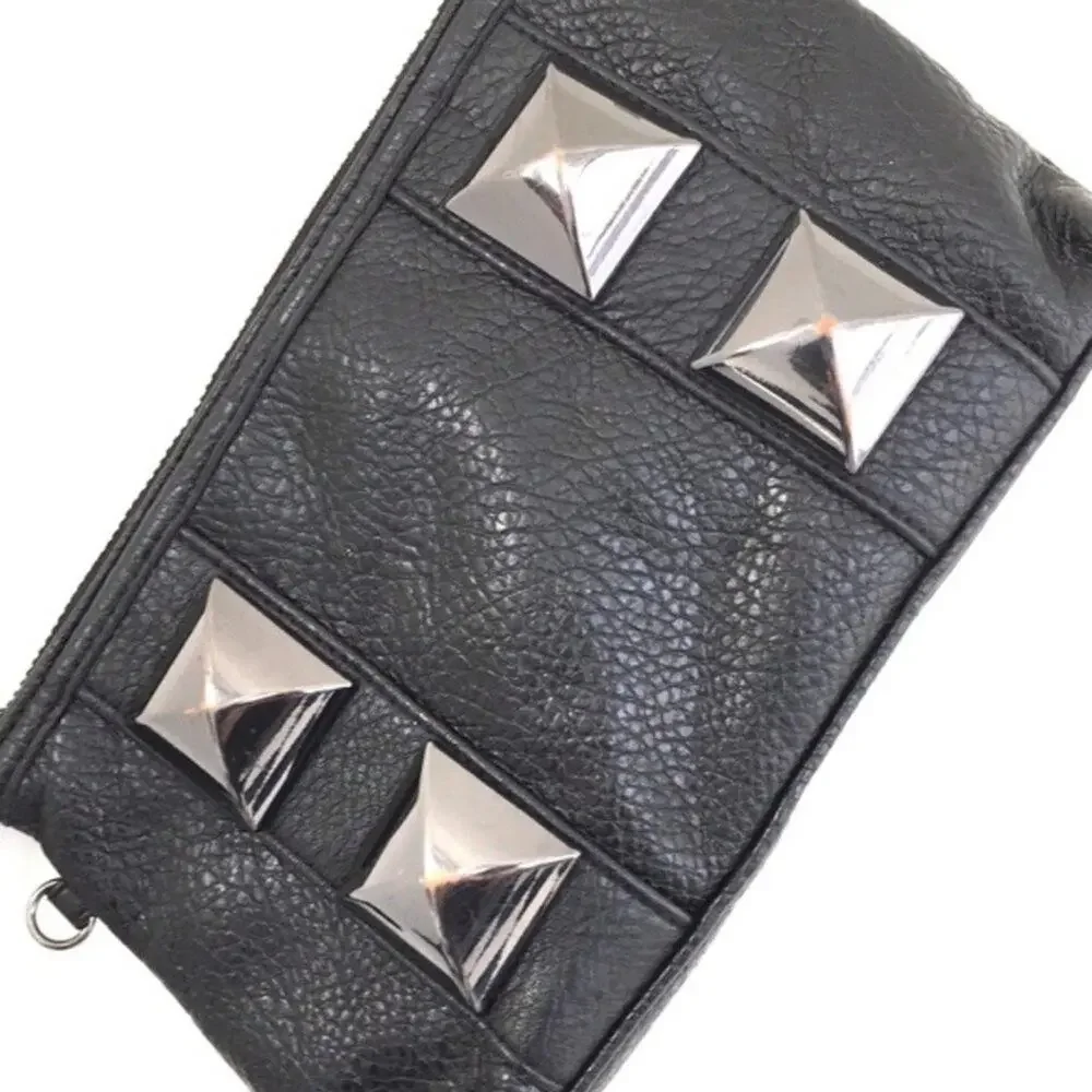Kate Landry studded black wristlet read comm